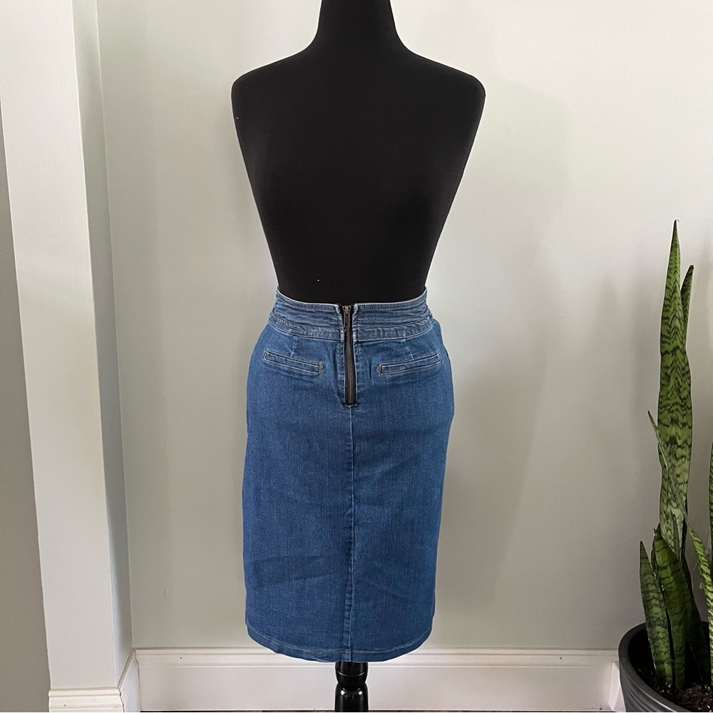 Universal Threads Blue Denim Pencil Skirt